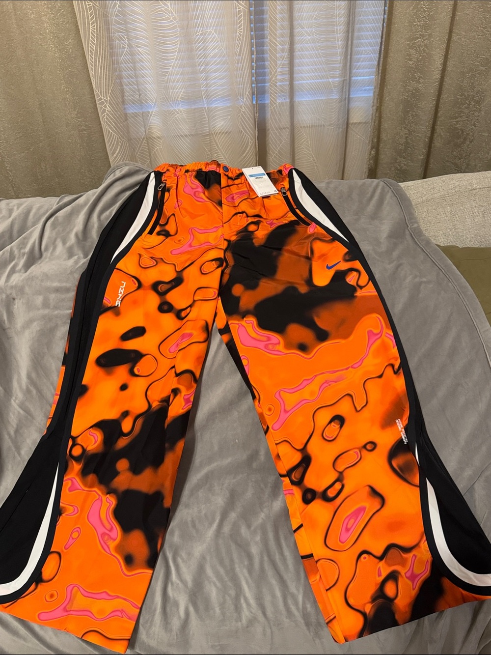 Nike Men’s Orange Black Pink Graphic Joggers